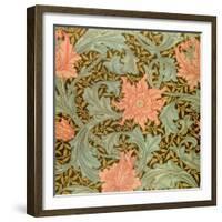 "Single Stem" Wallpaper Design-William Morris-Framed Giclee Print