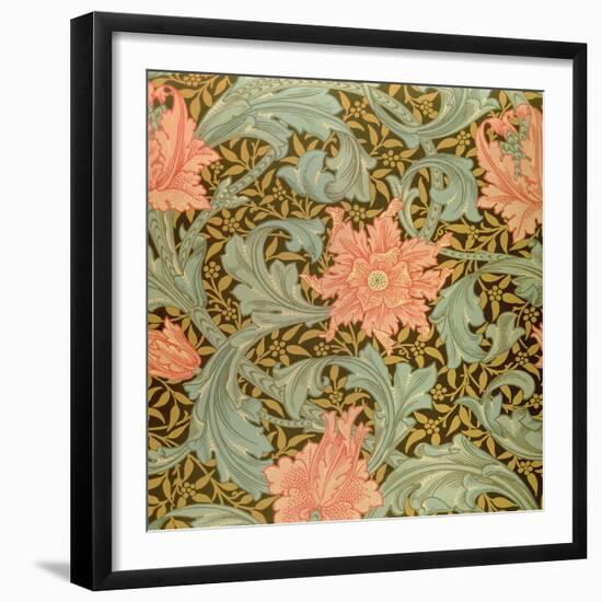 "Single Stem" Wallpaper Design-William Morris-Framed Giclee Print