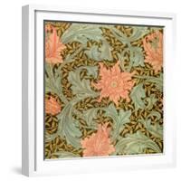 "Single Stem" Wallpaper Design-William Morris-Framed Giclee Print