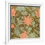 "Single Stem" Wallpaper Design-William Morris-Framed Giclee Print