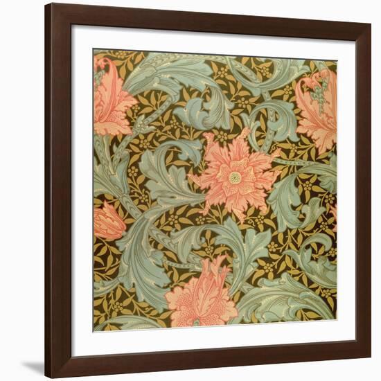 "Single Stem" Wallpaper Design-William Morris-Framed Giclee Print