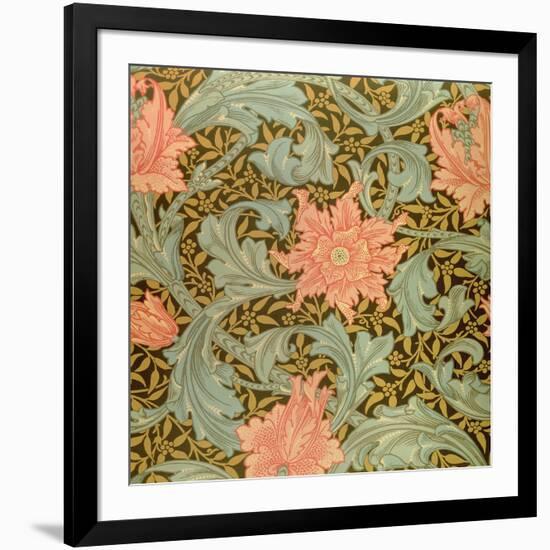 "Single Stem" Wallpaper Design-William Morris-Framed Giclee Print