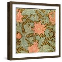 "Single Stem" Wallpaper Design-William Morris-Framed Giclee Print