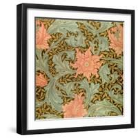 "Single Stem" Wallpaper Design-William Morris-Framed Giclee Print