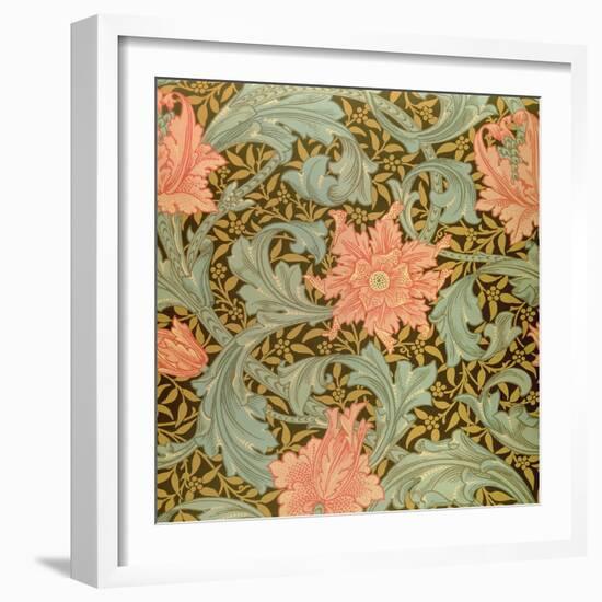 "Single Stem" Wallpaper Design-William Morris-Framed Giclee Print