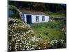 Single Storey Cottage and Garden, Faja Do Ouvidor, Sao Jorge Island, Azores, Portugal-Bruno Barbier-Mounted Photographic Print