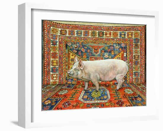 Singleton Carpet Pig-Ditz-Framed Giclee Print