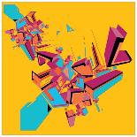 Vector Colorful Abstract Typography-singpentinkhappy-Art Print