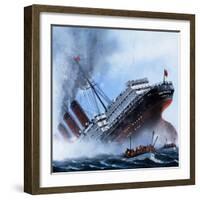 Sink on Sight, the Story of the Submarine, 1981-Mike Tregenza-Framed Giclee Print
