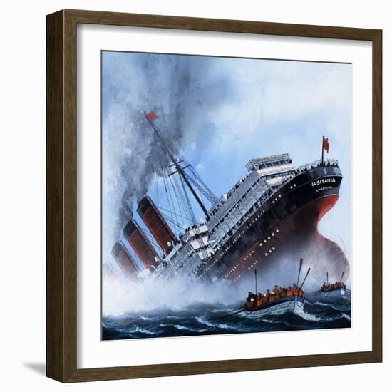 Sink on Sight, the Story of the Submarine, 1981-Mike Tregenza-Framed Giclee Print