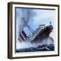 Sink on Sight, the Story of the Submarine, 1981-Mike Tregenza-Framed Giclee Print