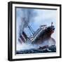 Sink on Sight, the Story of the Submarine, 1981-Mike Tregenza-Framed Giclee Print