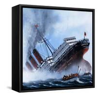 Sink on Sight, the Story of the Submarine, 1981-Mike Tregenza-Framed Stretched Canvas
