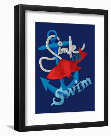 Sink Or Swim-null-Framed Premium Giclee Print