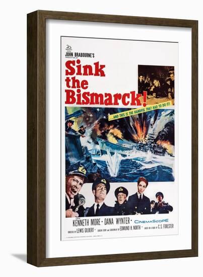Sink the Bismarck!-null-Framed Art Print