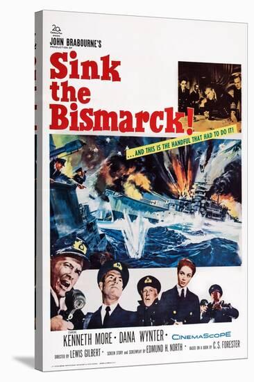 Sink the Bismarck!-null-Stretched Canvas