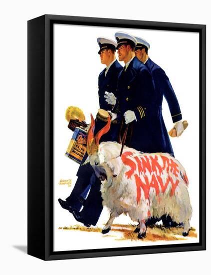 "Sink the Navy,"November 30, 1935-Albert W. Hampson-Framed Stretched Canvas
