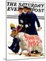 "Sink the Navy," Saturday Evening Post Cover, November 30, 1935-Albert W. Hampson-Mounted Giclee Print