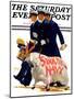 "Sink the Navy," Saturday Evening Post Cover, November 30, 1935-Albert W. Hampson-Mounted Premium Giclee Print