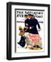 "Sink the Navy," Saturday Evening Post Cover, November 30, 1935-Albert W. Hampson-Framed Giclee Print