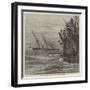 Sinking of HMS Vanguard-null-Framed Giclee Print