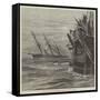 Sinking of HMS Vanguard-null-Framed Stretched Canvas