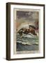 Sinking of the Dredger Arles 1Er, 1909-null-Framed Giclee Print