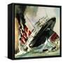Sinking of the Lusitania-null-Framed Stretched Canvas