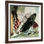 Sinking of the Lusitania-null-Framed Giclee Print