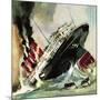 Sinking of the Lusitania-null-Mounted Giclee Print