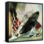 Sinking of the Lusitania-null-Framed Stretched Canvas