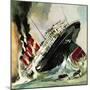 Sinking of the Lusitania-null-Mounted Giclee Print