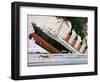 Sinking of the Lusitania-John S. Smith-Framed Giclee Print