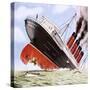 Sinking of the Lusitania-John Keay-Stretched Canvas