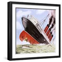 Sinking of the Lusitania-John Keay-Framed Premium Giclee Print