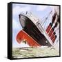 Sinking of the Lusitania-John Keay-Framed Stretched Canvas