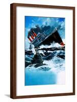 Sinking of the Lusitania-null-Framed Giclee Print