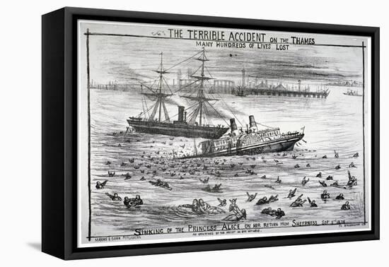 Sinking of the 'Princess Alice' on the River Thames, 1878-null-Framed Stretched Canvas