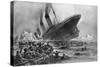 Sinking of the Titanic-Willy Stoewer-Stretched Canvas