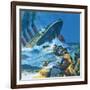 Sinking of the Titanic-English School-Framed Giclee Print