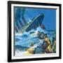 Sinking of the Titanic-English School-Framed Giclee Print