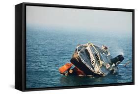 Sinking Tanker-null-Framed Stretched Canvas