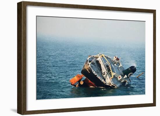 Sinking Tanker-null-Framed Photographic Print