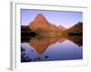 Sinopah Mountain Reflected in Two Medicine Lake, Glacier National Park, Montana, USA-null-Framed Photographic Print