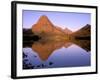 Sinopah Mountain Reflected in Two Medicine Lake, Glacier National Park, Montana, USA-null-Framed Photographic Print