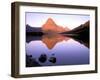 Sinopah Mountain Reflected in Two Medicine Lake, Glacier National Park, Montana, USA-null-Framed Photographic Print