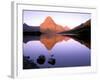 Sinopah Mountain Reflected in Two Medicine Lake, Glacier National Park, Montana, USA-null-Framed Photographic Print