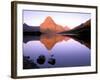 Sinopah Mountain Reflected in Two Medicine Lake, Glacier National Park, Montana, USA-null-Framed Photographic Print