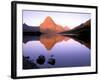 Sinopah Mountain Reflected in Two Medicine Lake, Glacier National Park, Montana, USA-null-Framed Photographic Print