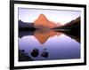 Sinopah Mountain Reflected in Two Medicine Lake, Glacier National Park, Montana, USA-null-Framed Photographic Print